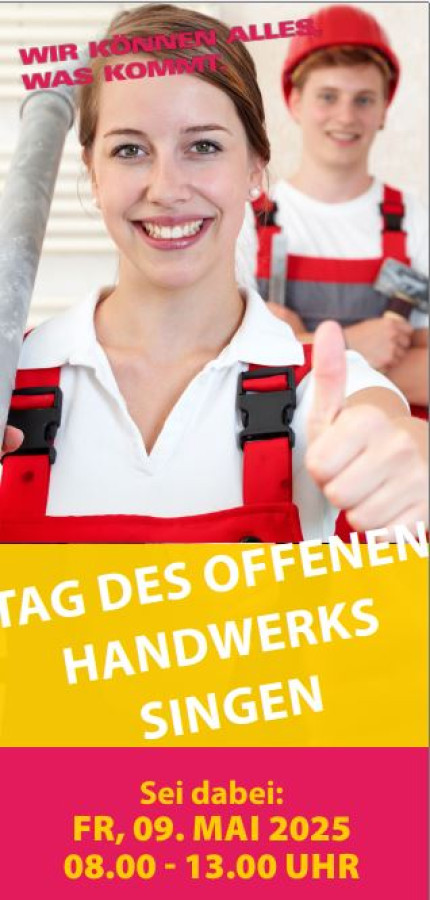 Tag des offenen Handwerks am 09. Mai 2025