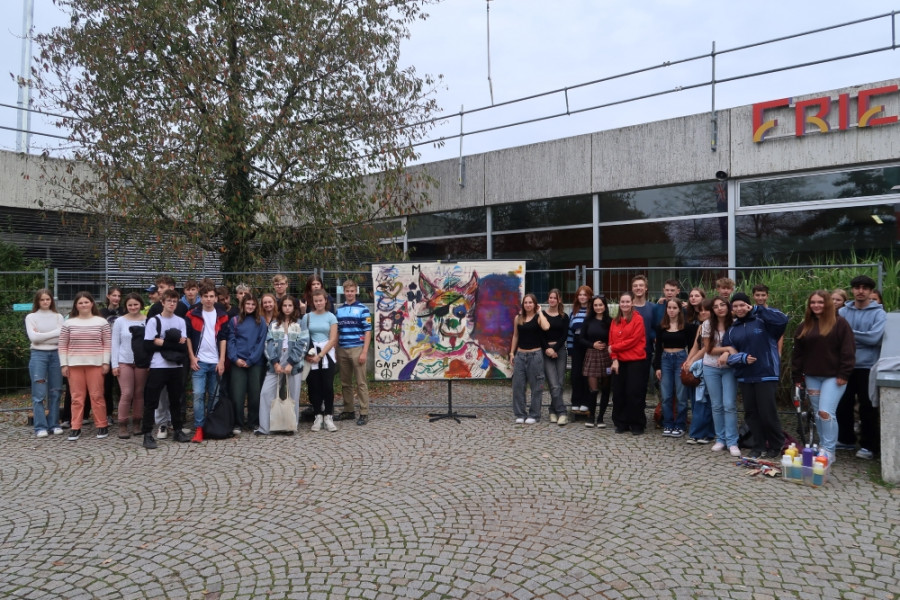 Schülergruppe aus Prag am FWG